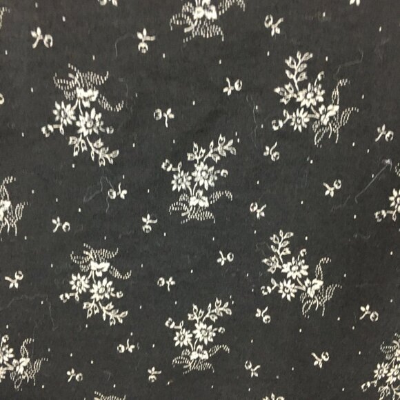 NWT POLO RALPH LAUREN Black Taupe Floral Print Tie Collar V Neck Shirt - Picture 3 of 9